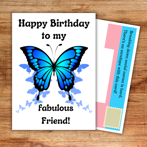 Transgender Happy Birthday to my fabulous Friend! Blue