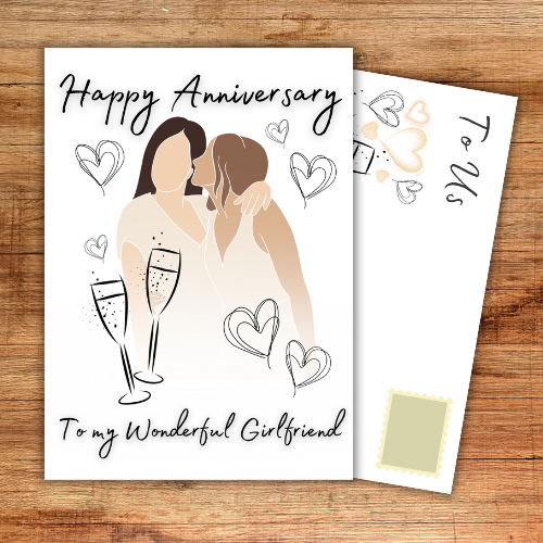 Gay Anniversary Card for Girlfriend