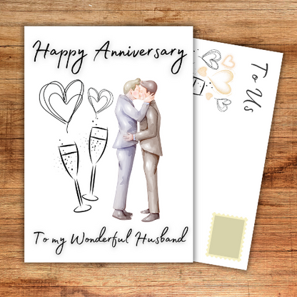 Gay Anniversary Card for Husband