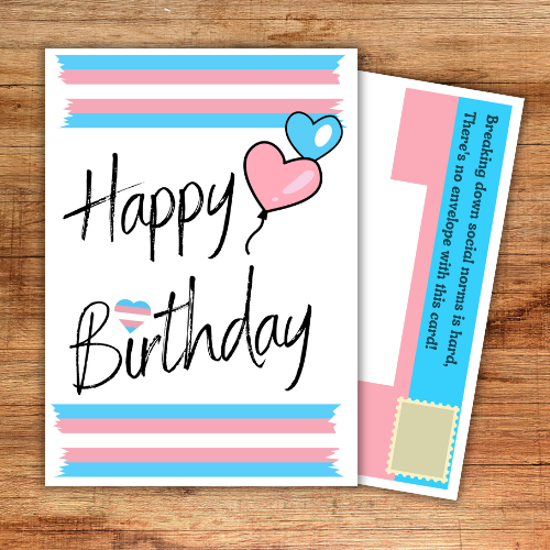 Transgender Birthday Card
