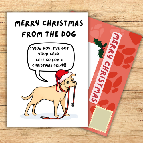 Funny Christmas Card From the Dog