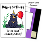 Non-Binary Birthday Card for your gender neutral sibling from a proud brother or sister.