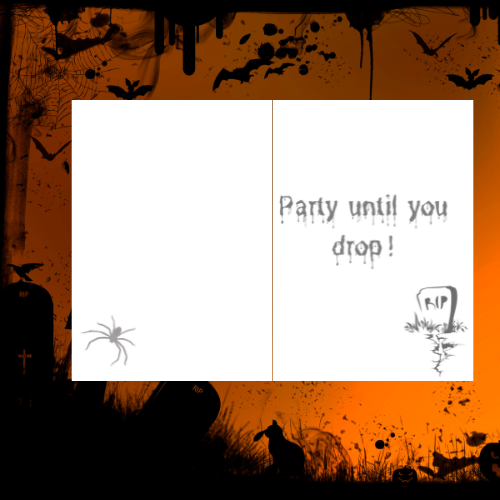 Haunted House Halloween Card