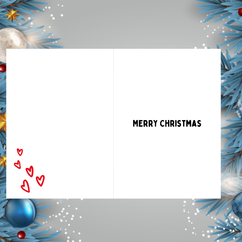 Cute Bear Christmas Card for Loved one