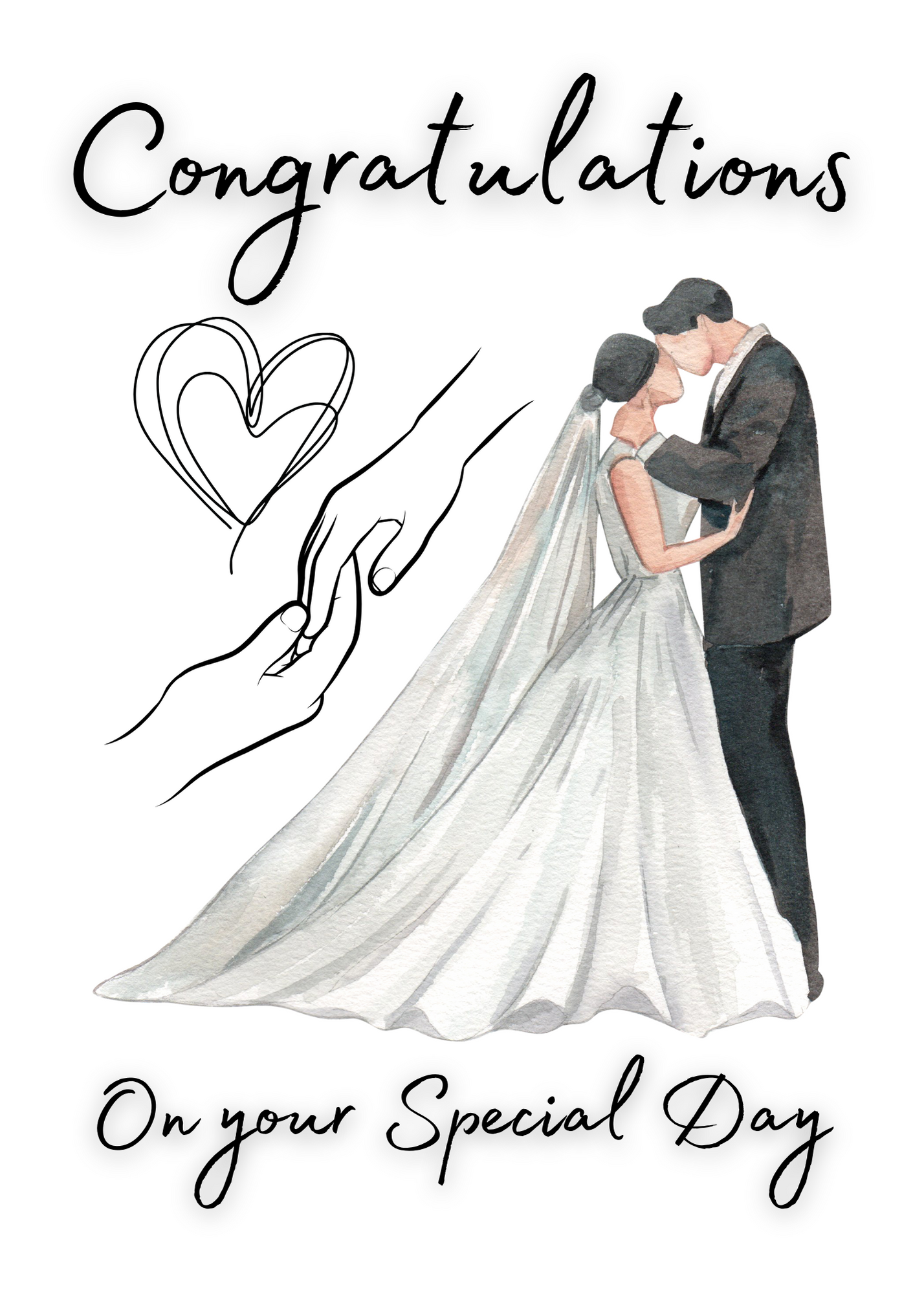 Wedding Congratulations Card | Mr and Mrs