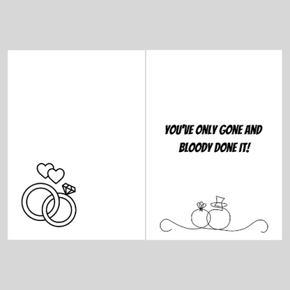 Wedding Humour Card - Marriage! An Endless Sleepover,