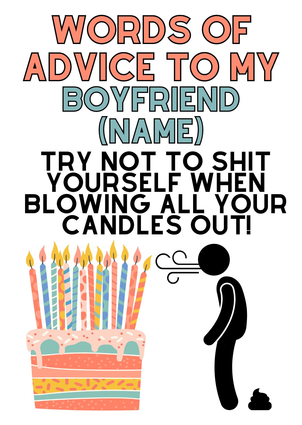 Funny and Personalised Birthday Card for your Legendary Boyfriend