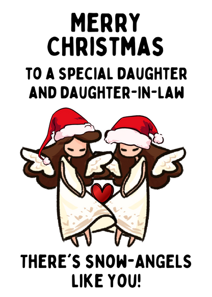 Daughter and Daughter-in-law Christmas Card