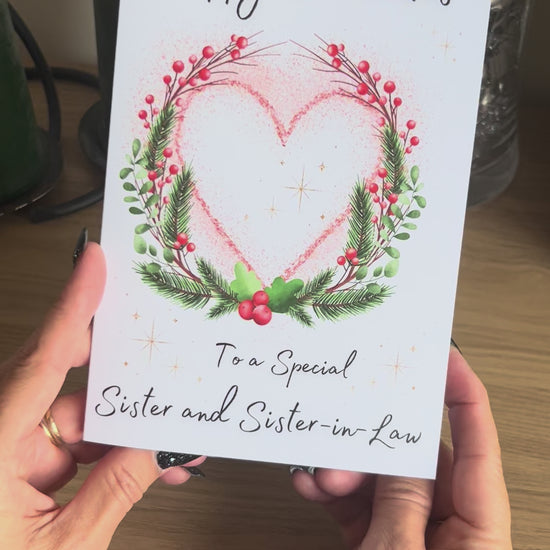 Video of Bare Cards Same Sex Christmas Card for Sister and sister in law