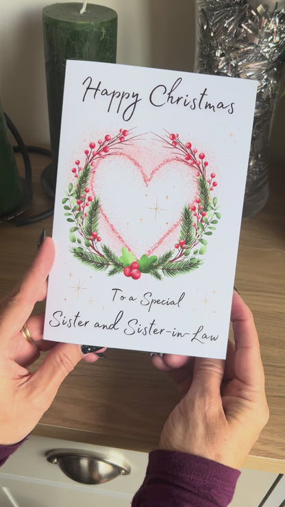 Video of Bare Cards Same Sex Christmas Card for Sister and sister in law