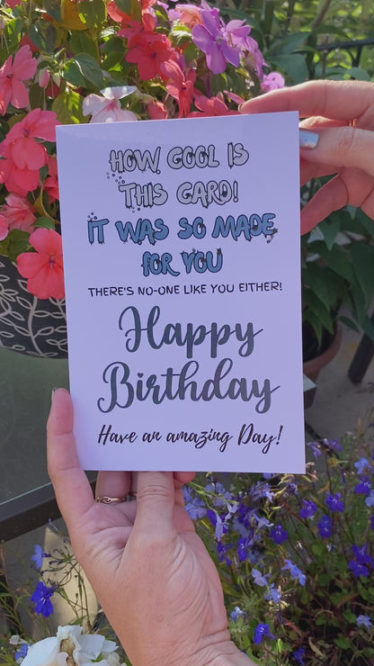 Funny Birthday Card - Humour Card For Friend Or Relative Who Enjoys A Joke