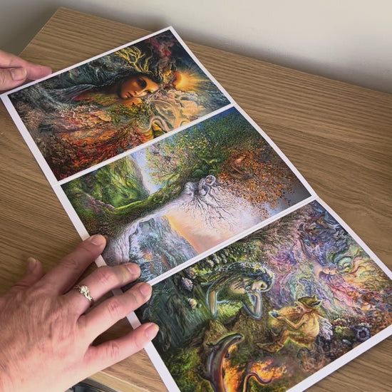 Demonstration video for the Bare Cards self-sealing greetings card from the fantasy art range 'The Josephine Wall Collection': Spirit of the Elements