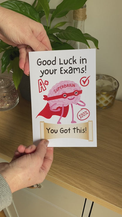 Good Luck in your Exams Greetings Card