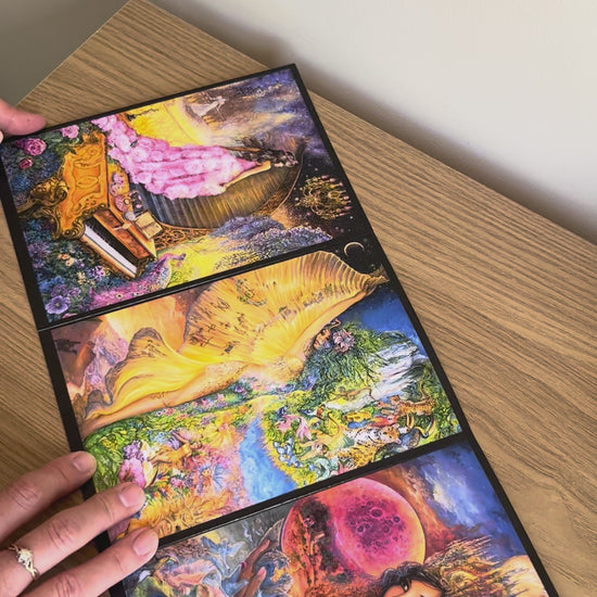 Demonstration video for the Bare Cards self-sealing greetings card from the fantasy art range 'The Josephine Wall Collection': Melody in Pink