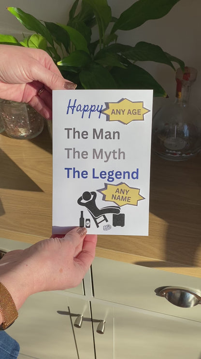 Personalised Funny 21st Birthday Card for him