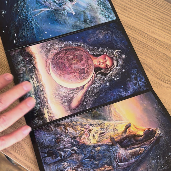 Demonstration video for the Bare Cards self-sealing greetings card from the fantasy art range 'The Josephine Wall Collection': Where Moonbeams Fall