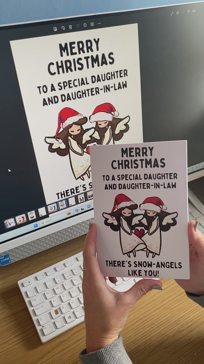 Daughter and Daughter-in-law Christmas Card