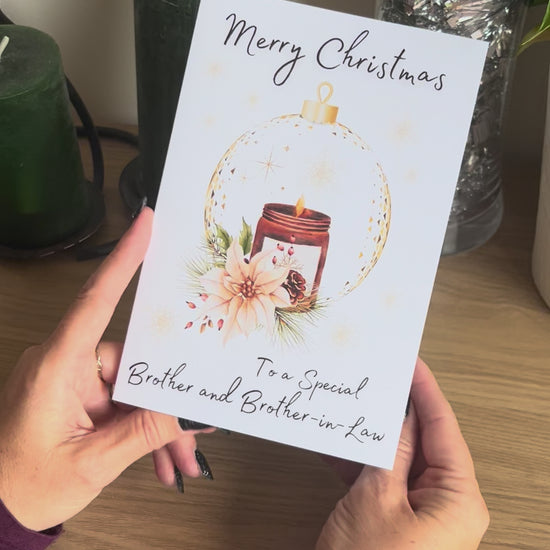 Video of Bare Cards Same Sex Christmas Card for Brother and Brother in law