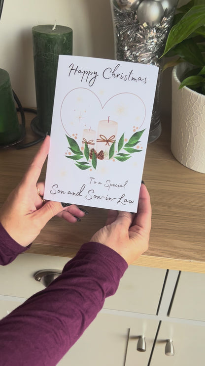 Video of Bare Cards Same Sex Christmas Card for Son and Son-in-Law