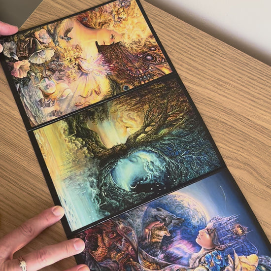Demonstration video for the Bare Cards self-sealing greetings card from the fantasy art range 'The Josephine Wall Collection': Crystal of Enchantment