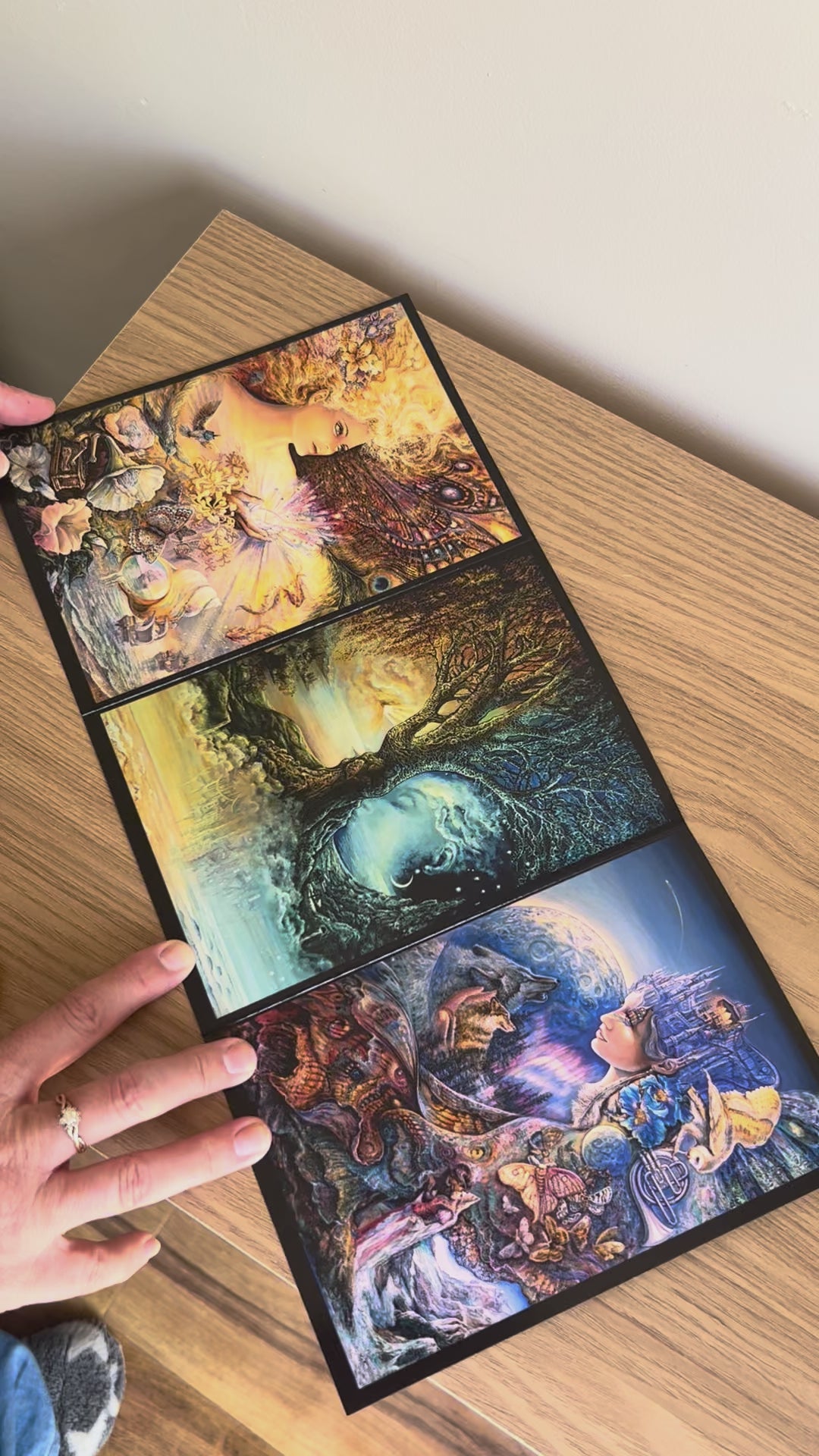 Demonstration video for the Bare Cards self-sealing greetings card from the fantasy art range 'The Josephine Wall Collection': Crystal of Enchantment