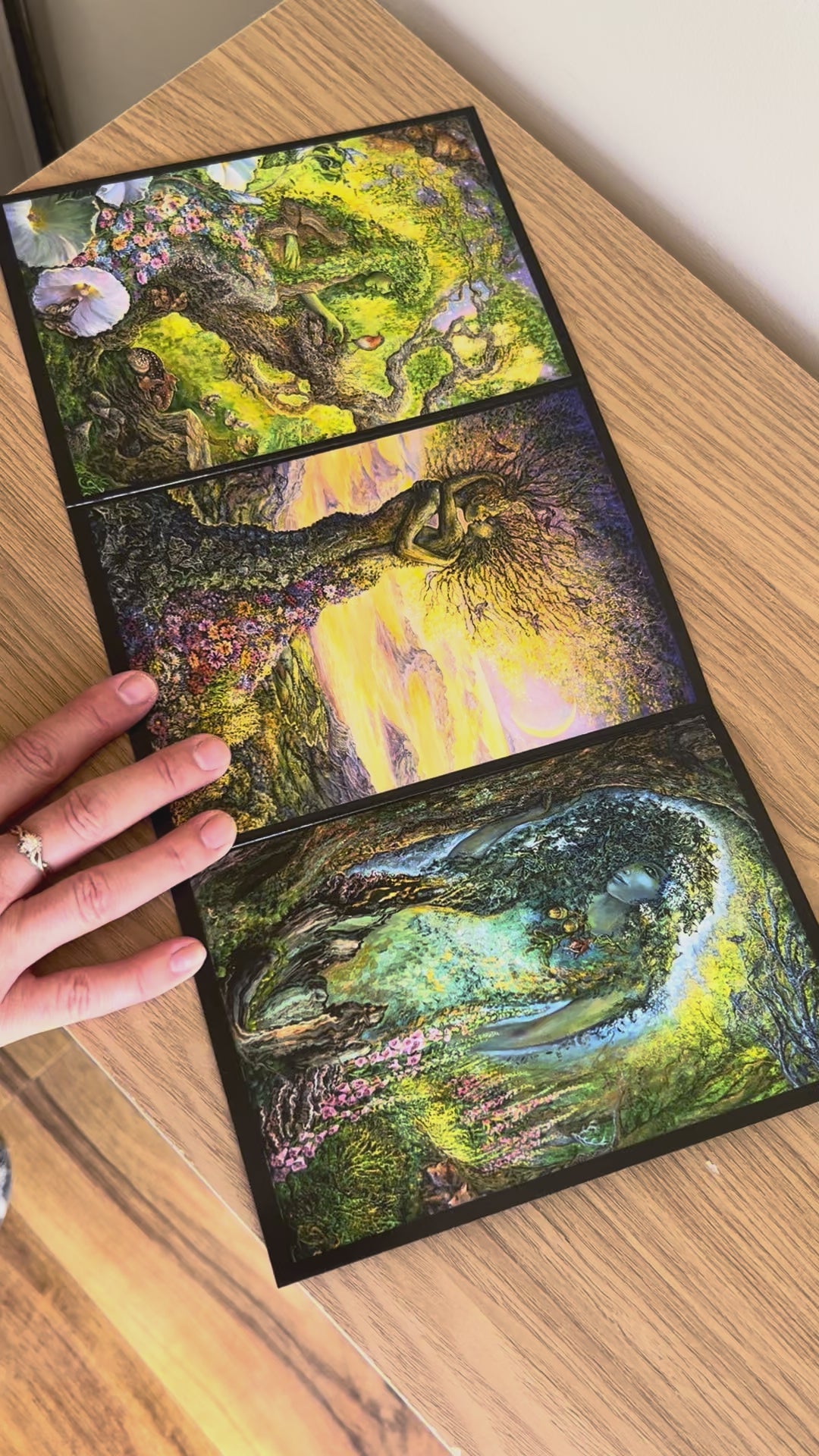 Demonstration video for the Bare Cards self-sealing greetings card from the fantasy art range 'The Josephine Wall Collection': Protector of the Forest