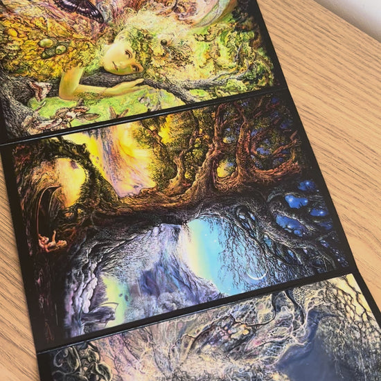 Demonstration video for the Bare Cards self-sealing greetings card from the fantasy art range 'The Josephine Wall Collection': The Oak Fairy