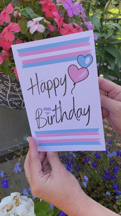 Transgender Birthday Card