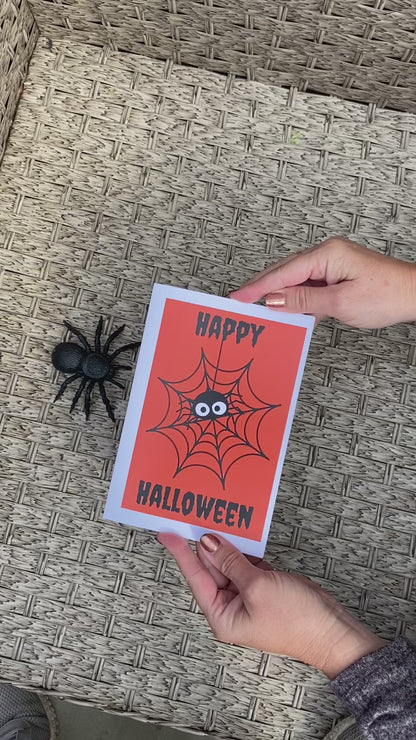 Halloween Spooky Spider Card