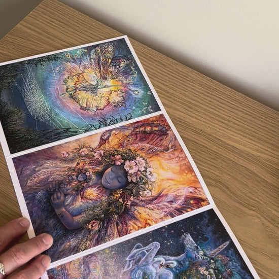 Demonstration video for the Bare Cards self-sealing greetings card from the fantasy art range 'The Josephine Wall Collection': Silken Spells 