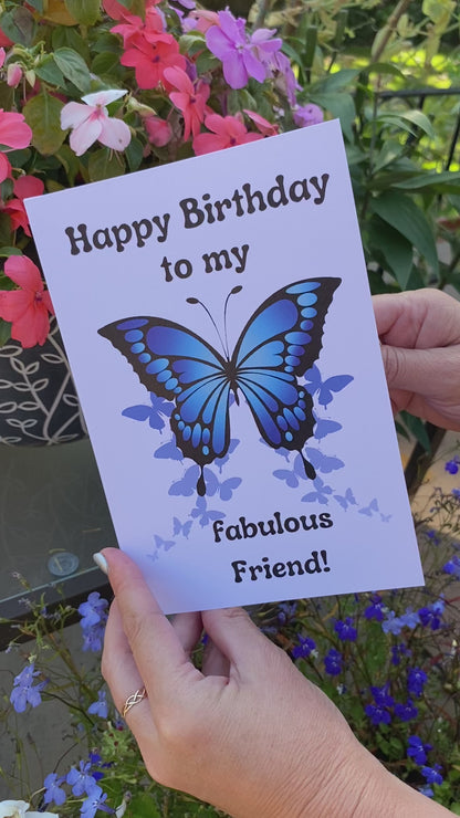 Transgender Happy Birthday to my fabulous Friend! Blue