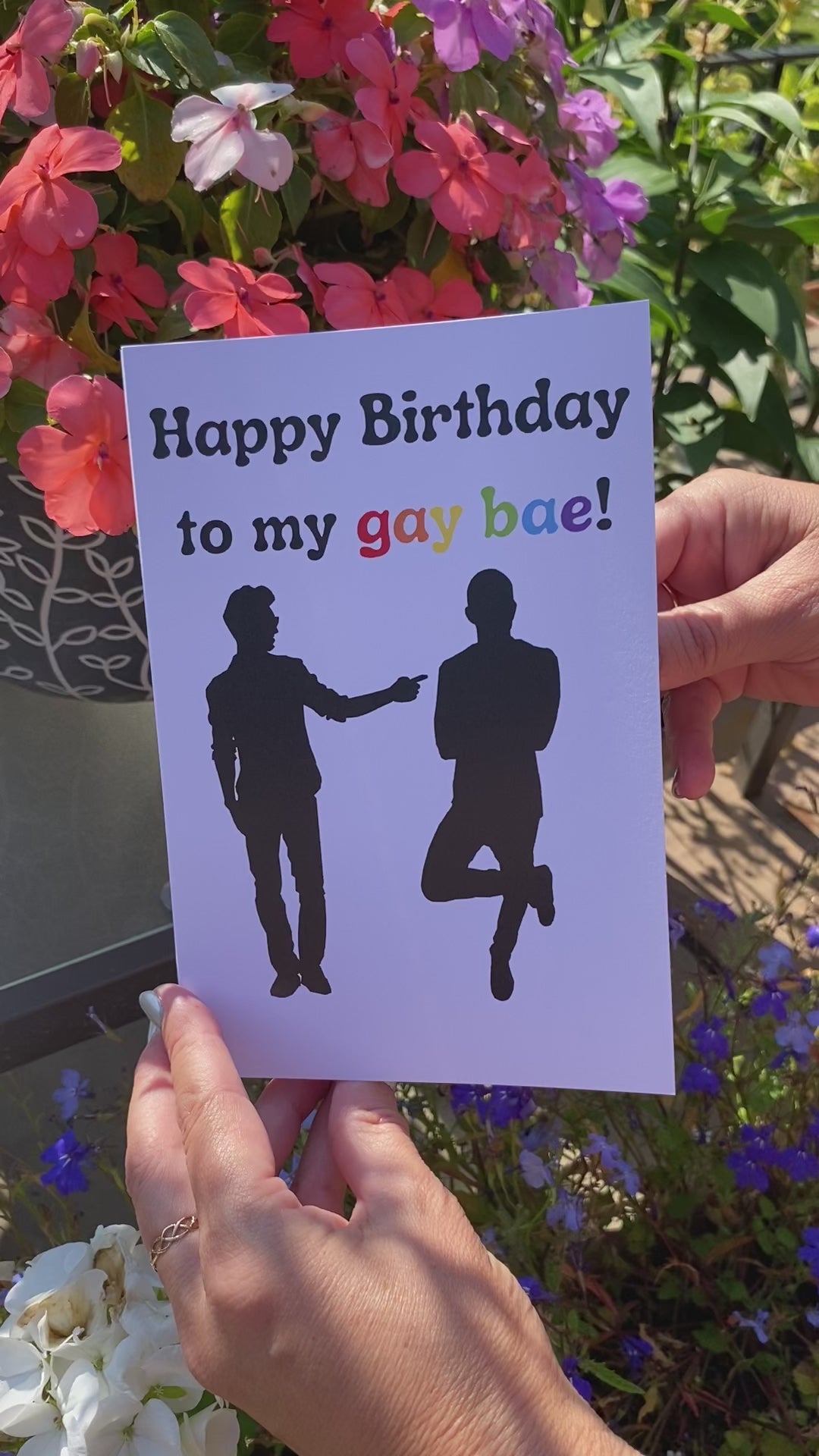 Gay birthday card - Male | Gay card for him | Rainbow birthday card | LGBT  card – bare cards