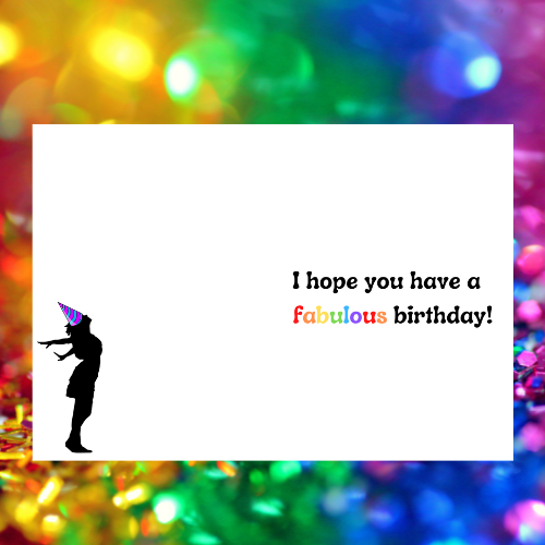 LGBTQ+ Birthday Card - To my Gay bae from your straight mate!